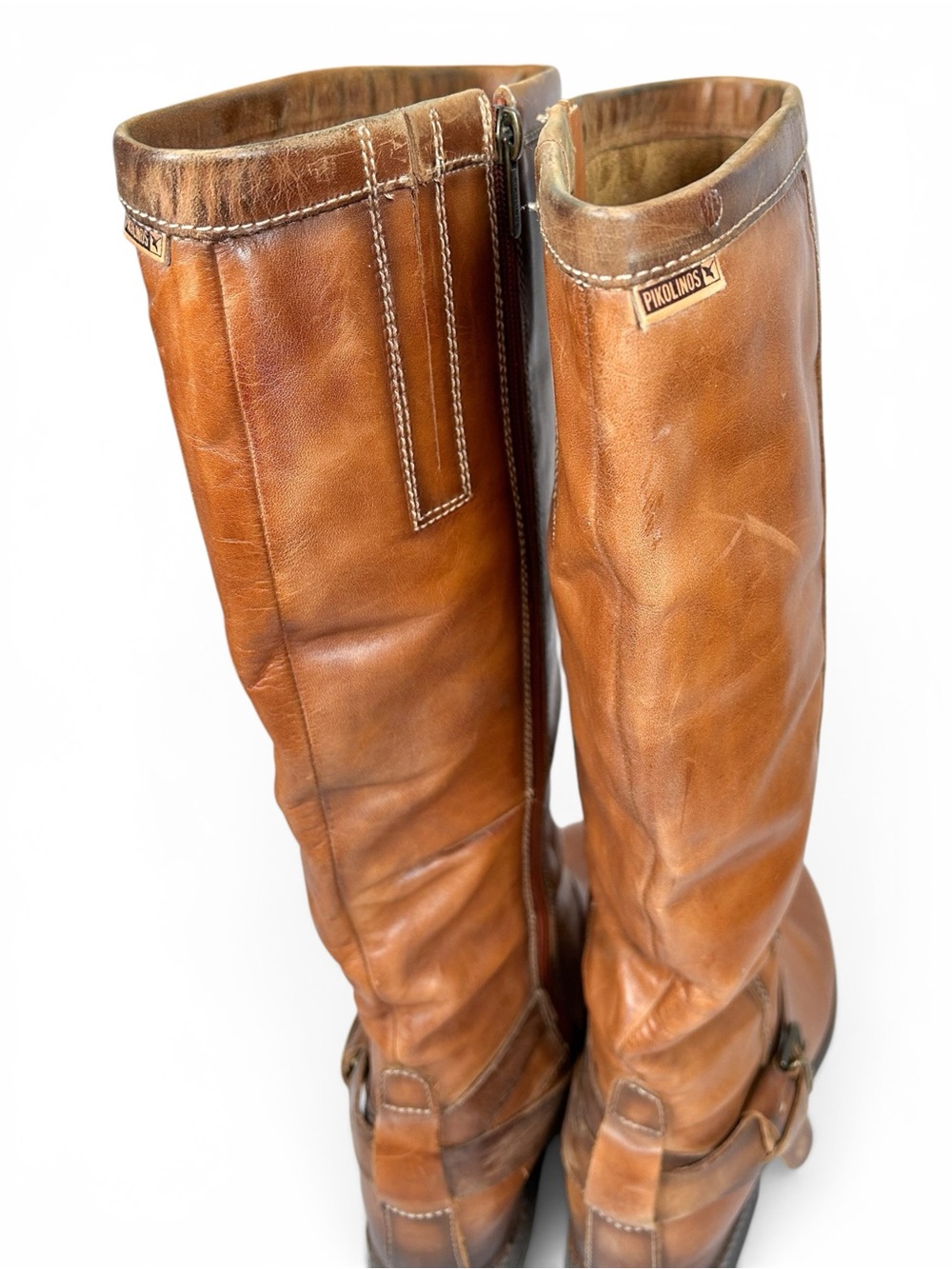 Pikolinos Ordino Tall Brown Leather Riding Boots - Picture 6 of 9